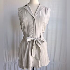 Mango utility romper with matching belt